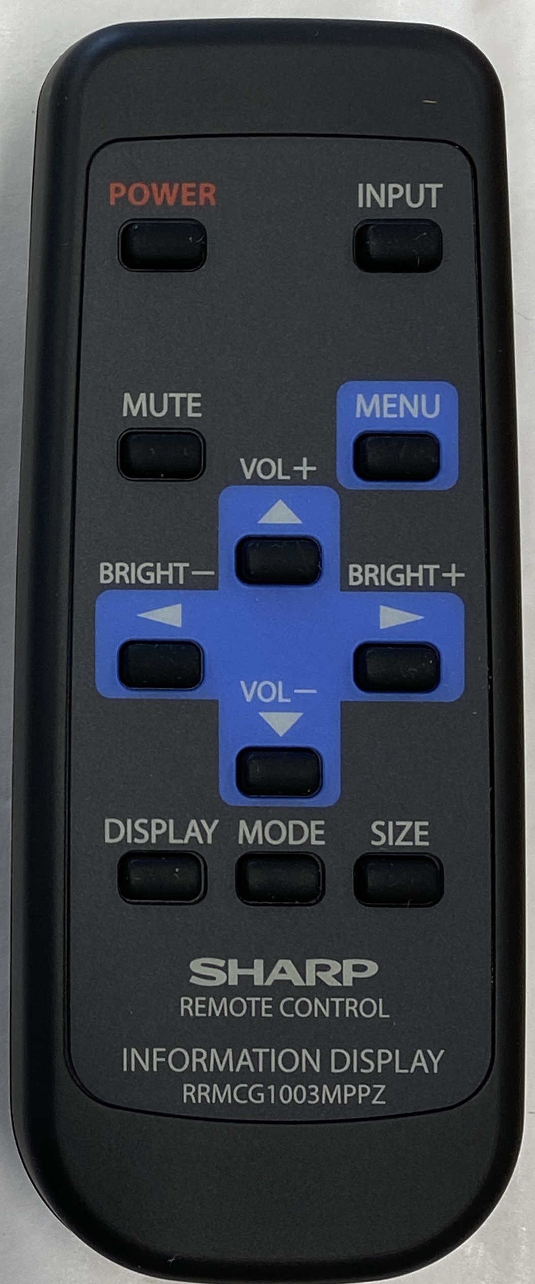 SHARP RRMCG1003MPPZ Remote Control Original 