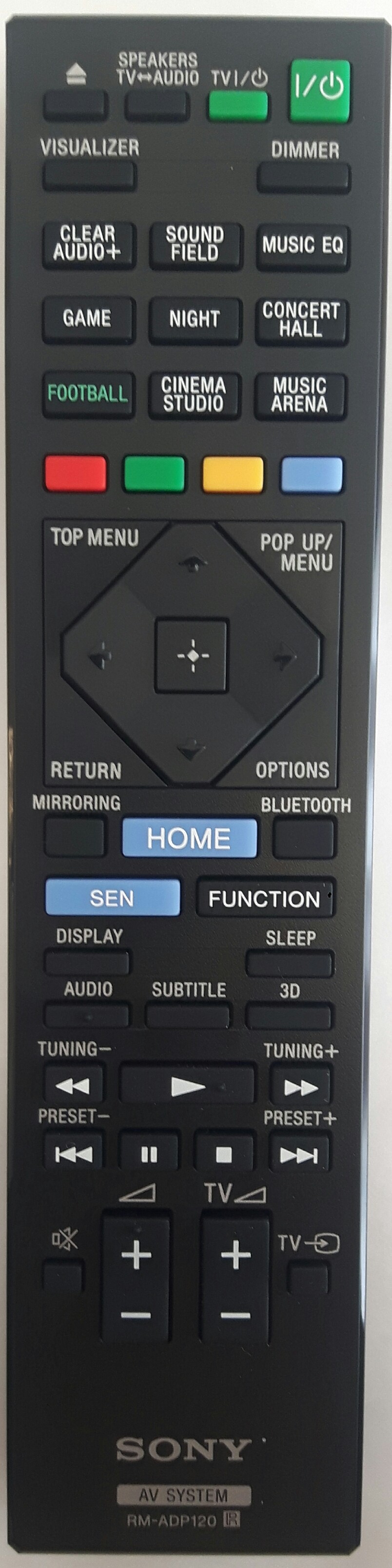 Sony BDVN7200W Remote Control - Genuine Original