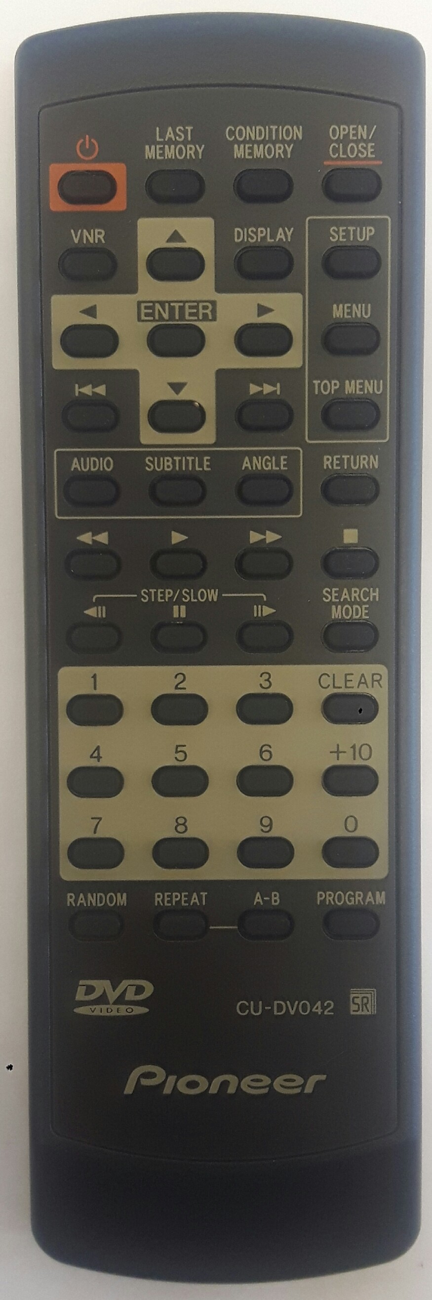 PIONEER CU-DV042 Remote Control Original 