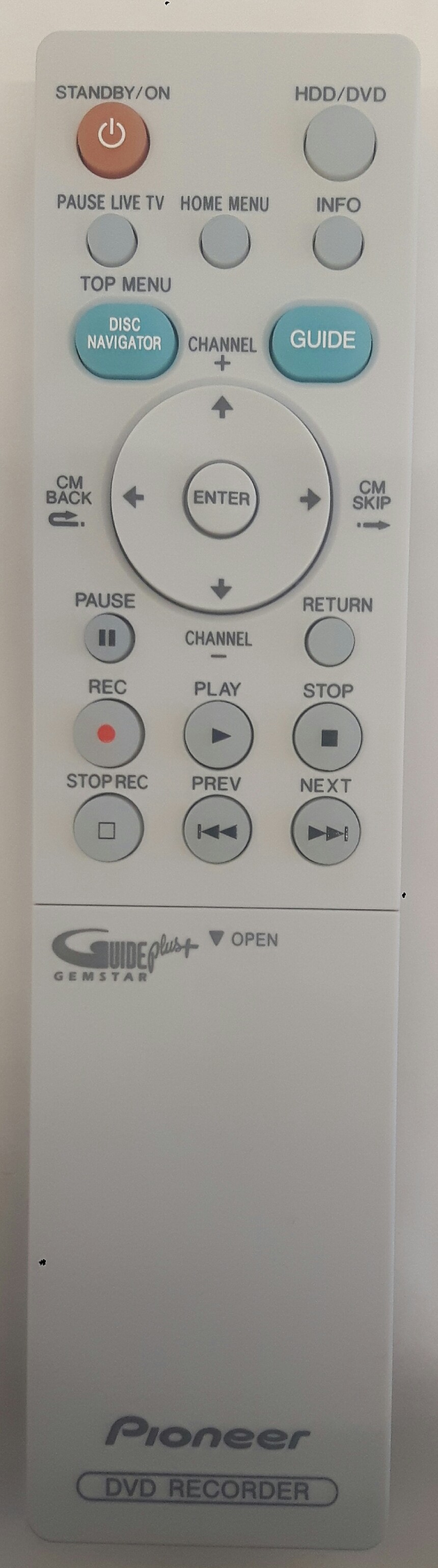 PIONEER DVR540H Remote Control Original 