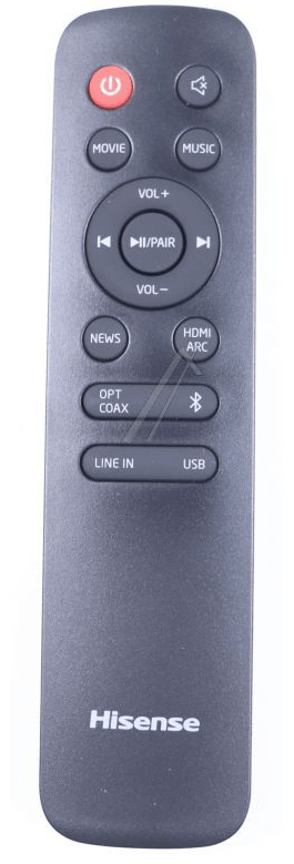 Hisense HS205 Remote Control - Genuine Original