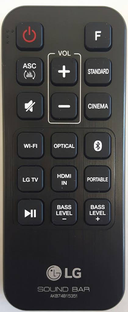 LG AKB74815351 Remote Control - Genuine Original