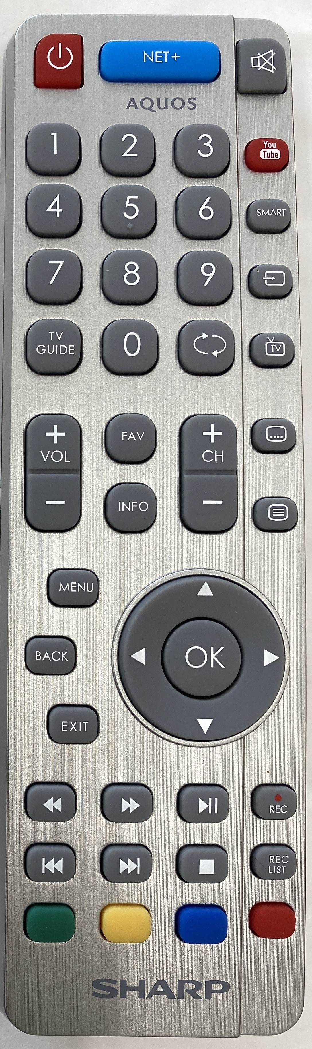 Sharp LC-65XUF8772KS Remote Control - Genuine Original