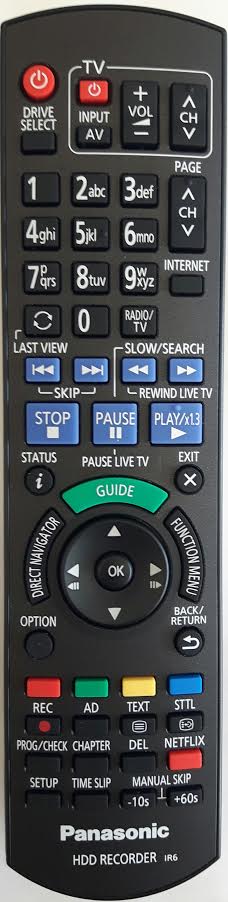 PANASONIC DMR-HWT130EB Remote Control Original