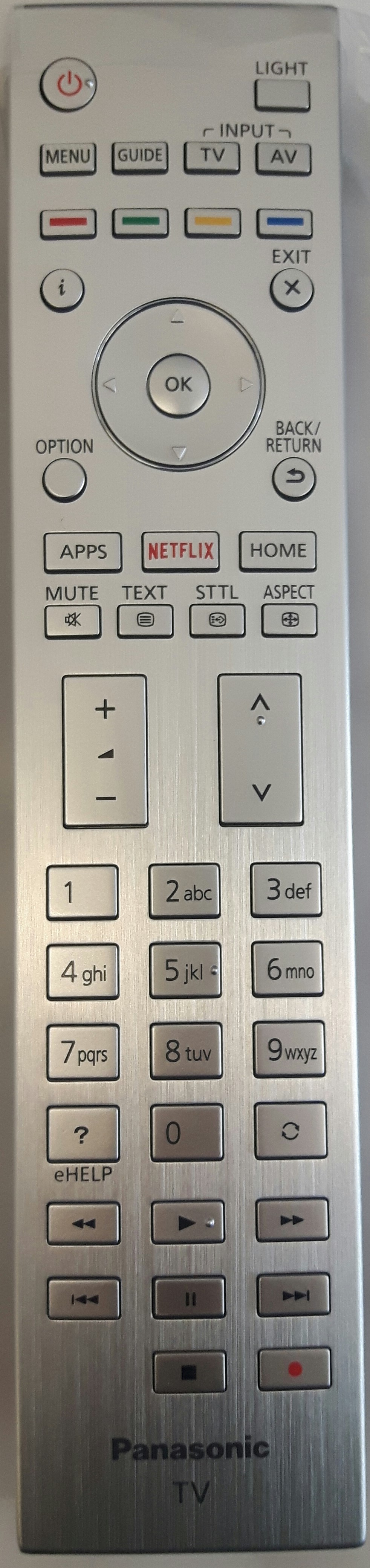 Panasonic TX-55CR852B TV Remote Control - Genuine Original