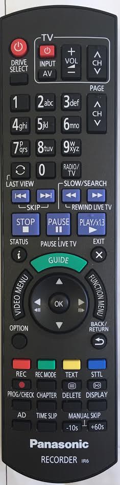 Panasonic DMR-EX97 Remote Control - Genuine Original