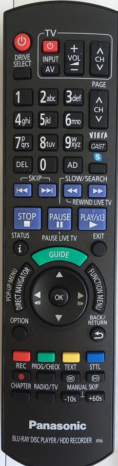 PANASONIC DMR-PWT500 Remote Control Original