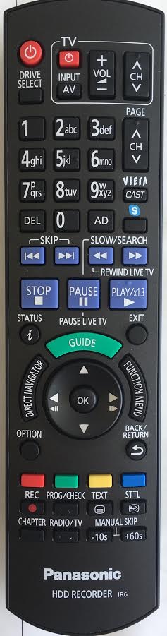PANASONIC DMR-HW100E Remote Control Original