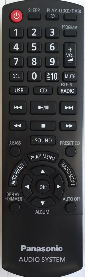 Panasonic SCAKX12EBK Remote Control - Genuine Original