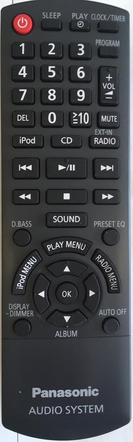 Panasonic SCHC25DBE Remote Control - Genuine Original
