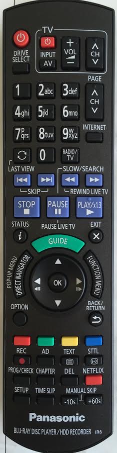 PANASONIC DMR-PWT530 Remote Control Original