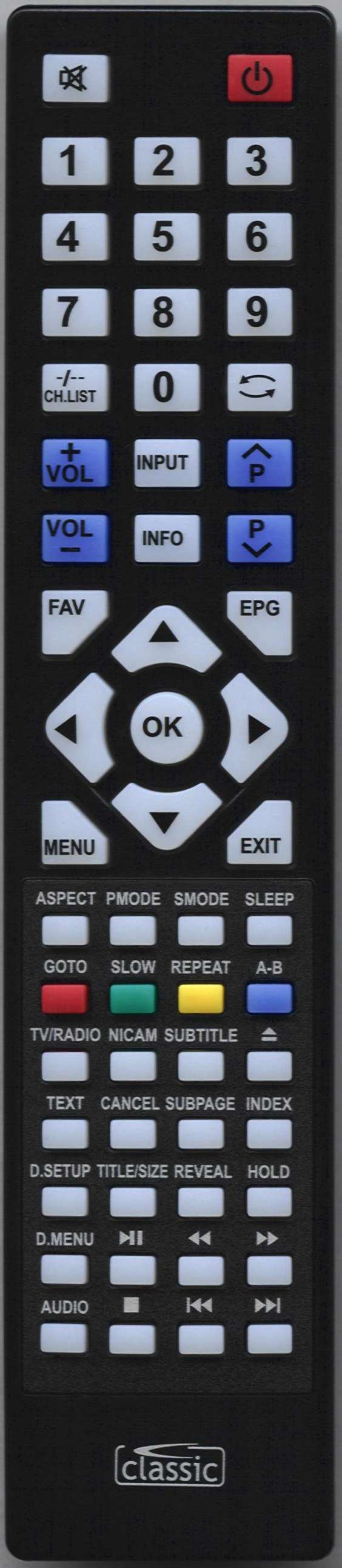 ALBA CFD-1671A Remote Control